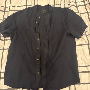 Banana Republic Dark Blue Casual Button Down Shirt